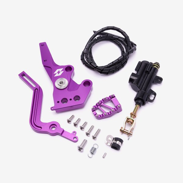 Charged Rear Hydraulic Foot Brake Red